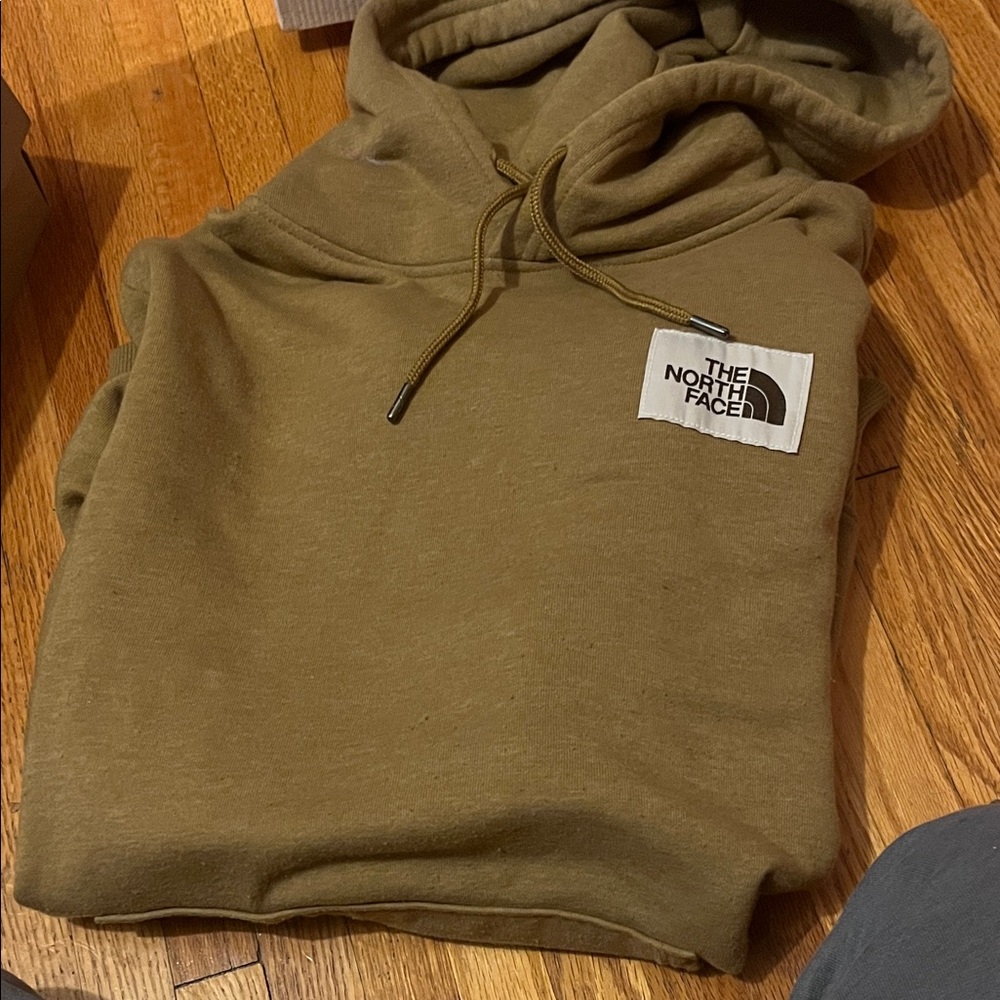 The North Face Men's Khaki Hoodie Sweater